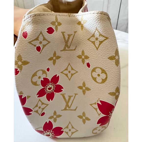 Louis Vuitton X Takashi Murakami Monogram Cherry Blossom Sac Retro Red - Picture 9 of 13